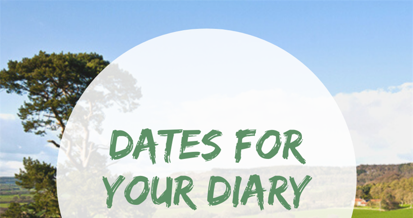 Dates for your diary!