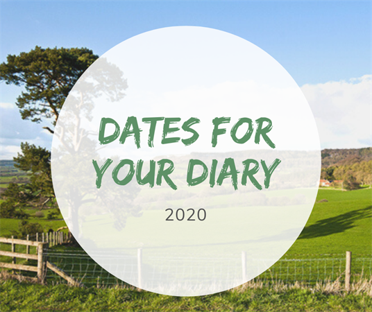 Dates for your diary!