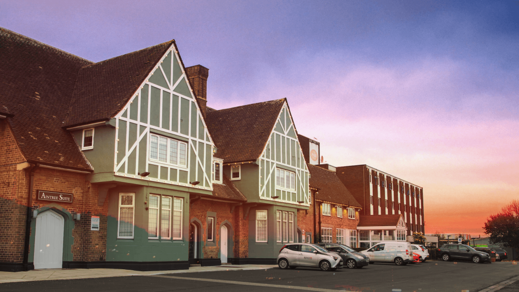 External evening photo of the park hotel in liverpool